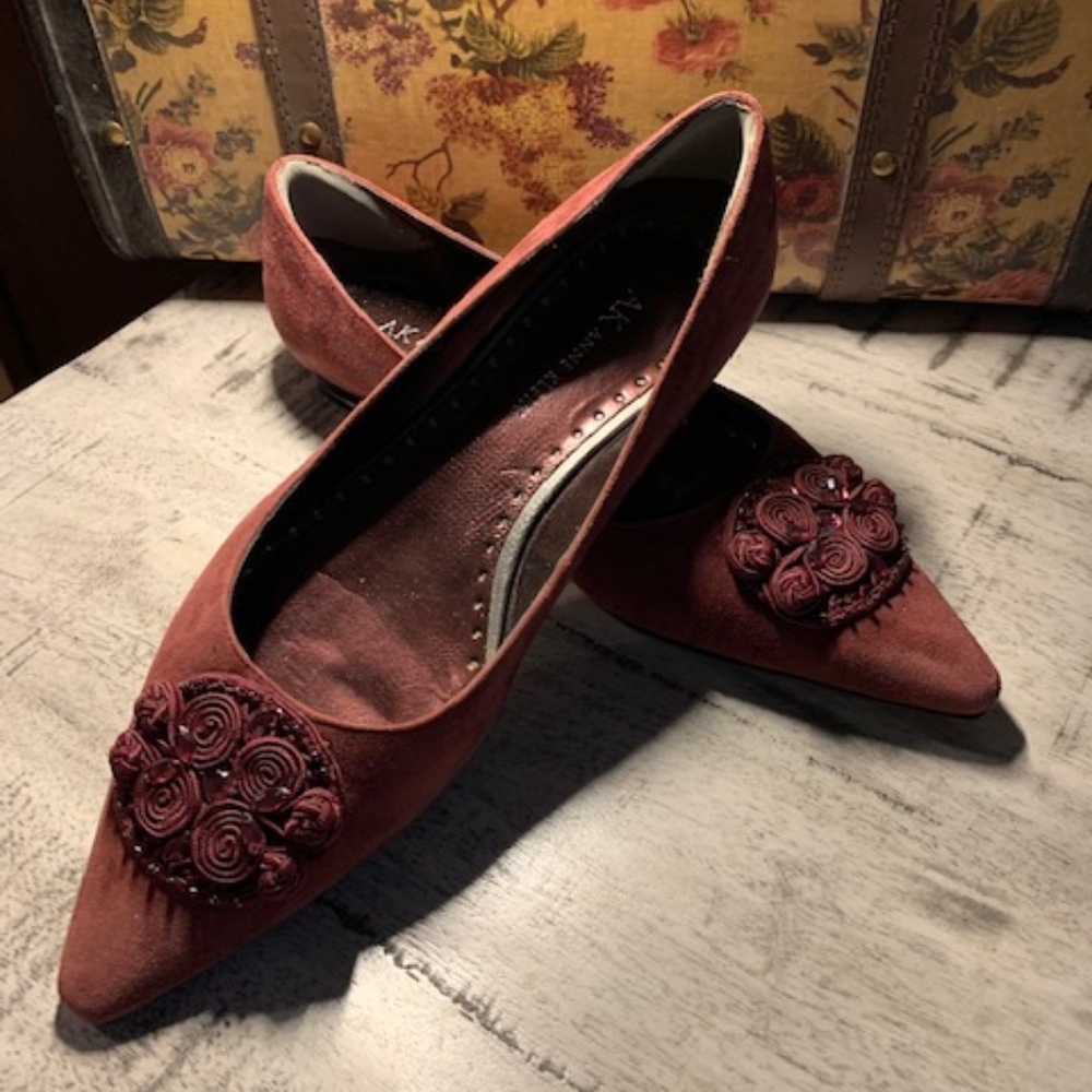 Anne Klein Suede Flats